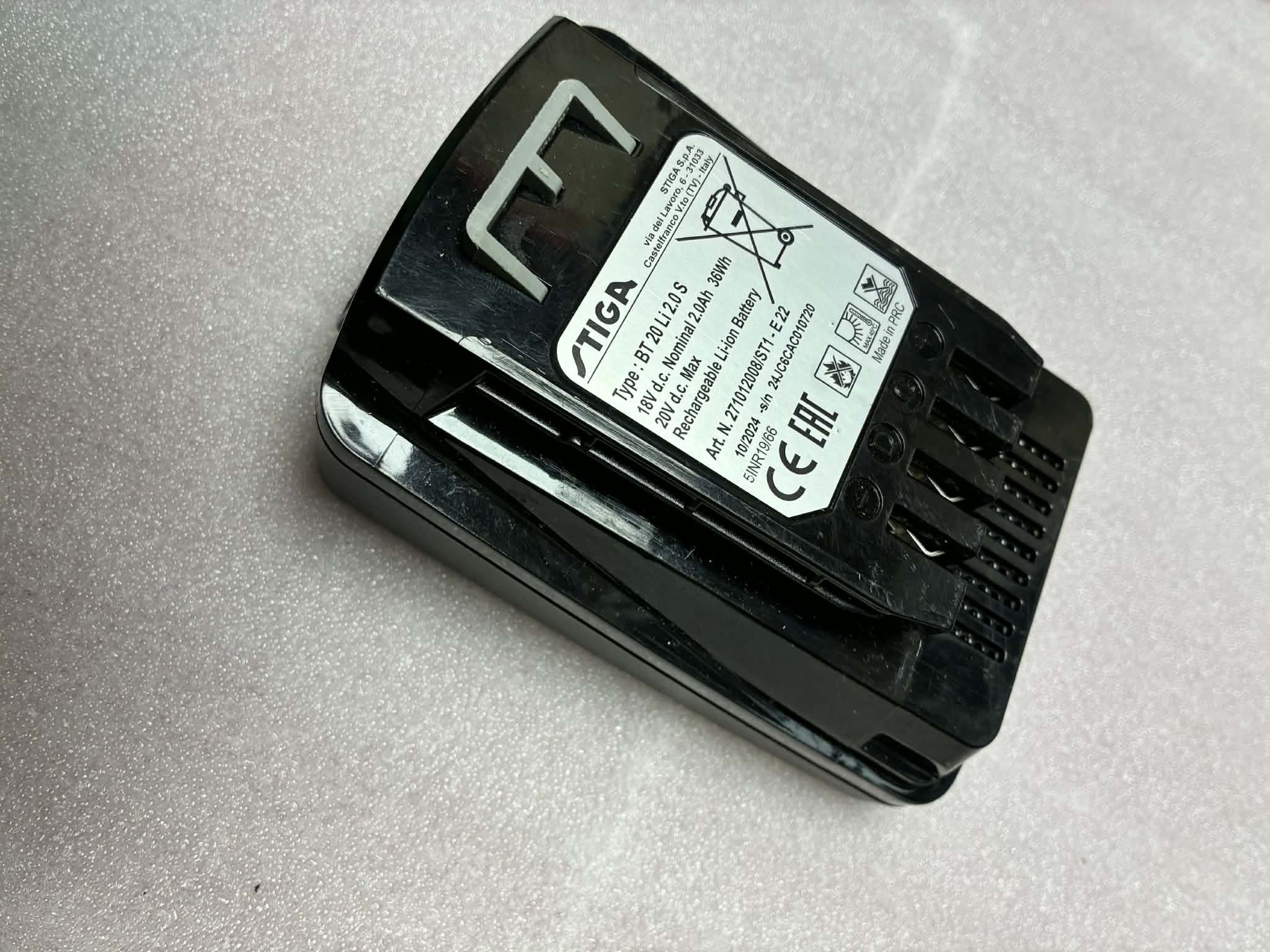 Stiga BT20Li 18V Battery photo